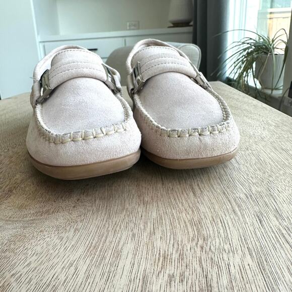 Piero Masetti Women's Blush Suede Leather Mocassin Loafers NWT, Size 9 - Picture 6 of 6